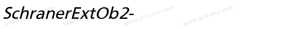 SchranerExtOb 2字体转换